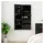 vidaXL Spiegel-Schmuckschrank mit LED-Beleuchtung Wandmontage Schwarz
