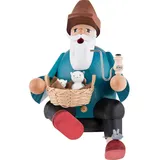 KWO Kunstgewerbe Werkstätten Räuchermännchen Katzenfreund - Kantenhocker (15cm) Räuchermann von KWO