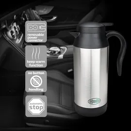 Heyner Reisewasserkocher 750 ml Silber