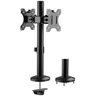 Logilink Dual Monitorhalterung 17-32 Zoll Stahl Schwarz