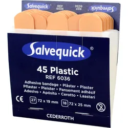 Salvequick Pflasterstrips wasserfest Refill 6036 45 St