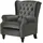 Sofa.de Ohrensessel Samt 83 x 102 x 89 cm Grau