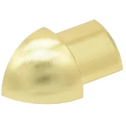 Runde Außenecken für Aluminiumprofile gold glänzend (H= 10 mm)