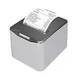 Bisofice Bondrukcer 80mm Thermodrucker Bondrucker Belegdrucker 220 mm/s Quittungsdrucker USB+LAN, Unterstützt die Steuerung der Kassenschublade, ESC/POS, Kompatibel mit Win/Linux/MAC