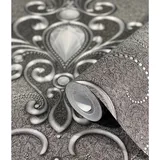 Glööckler Vliestapete Imperial Ornamental 70 cm x 10 m lila/schwarz/silber 54853