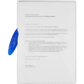 Durable Schnellhefter Swingclip A4 Blau 25 St.