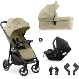 hauck 3in1 Kinderwagen Set inkl. Babyschale Babywanne, und Adapter, grün