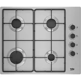 Beko - Gaskochfeld 60 cm, 4 edelstahlbrenner HIGG64123SX