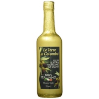 Le Terre di Colombo – 100 % Italienisches Natives Olivenöl Extra, Goldumhüllte Flasche, 0,75 l
