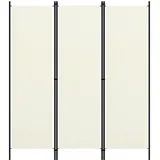 vidaXL 3-tlg. Raumteiler Weiß 150x180 cm