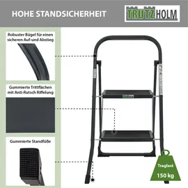 Trutzholm Trittleiter Klappleiter 2 Stufen