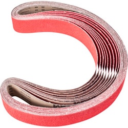 PFERD Keramikkorn Schleifband BA 75x2000mm CO-COOL36 für Edelstahl-Schliff mit Bandschleifer