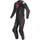 Dainese Demon Sprint, perforierte 1-Teiler Motorrad Lederkombi, schwarz/schwarz/rot, 46