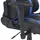 vidaXL Neigbarer Racing-Bürostuhl mit Fußstütze Blau Gaming