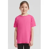 FRUIT OF THE LOOM Kids Iconic T-Shirt Größe: 104-164, Farbe:Fuchsia, Größe:152 - fuchsia 152