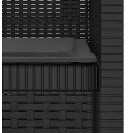 vidaXL 1-Sitzer Sessel 1 x 1 x 1 cm grau/schwarz