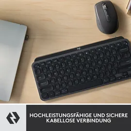 Logitech MX Keys Mini Combo for Business, schwarz, Logi Bolt, USB/Bluetooth, DE (920-011054)