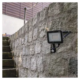EMOS LED Strahler 20 W Aluminium 2200lm inkl. Bewegungsmelder grau