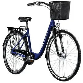 Zündapp Z700 28 Zoll RH 46 cm Damen blau inkl. Korb