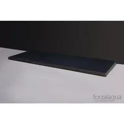 Forzalaqua Stein Waschtischplatte, GRANIT GEBRANNT 80,5X51,5X3CM Hahnlöcher optional
