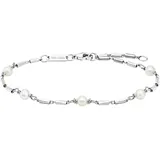 Julie Julsen Armband 925/- Sterling Silber rhodiniert Süßwasserperlen Größe 19 cm