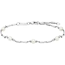 Julie Julsen Armband 925/- Sterling Silber rhodiniert Süßwasserperlen Größe 19 cm