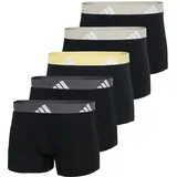 Adidas Herren Trunk Active Flex Cotton in Schwarz/Grau M
