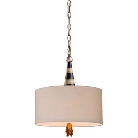 Elstead Lighting Pendellampe Deckenleuchte Hängelampe Stahl Schwarz Gold D 45,7cm Wohnzimmerlampe