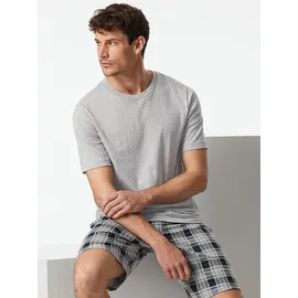SCHIESSER Pyjamaoberteil Mix & Relax Grau M (50)