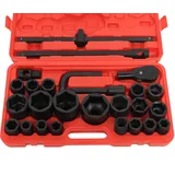 20tlg Schlagschrauber Nüsse Set, Schlagnuss Satz 3/4" 21-66mm Steckschlüssel Sechskant Metrisch, Kraftsteckschlüssel Set für Autoreparaturen Oder Andere Reparaturen Modifikationen verwendet etc