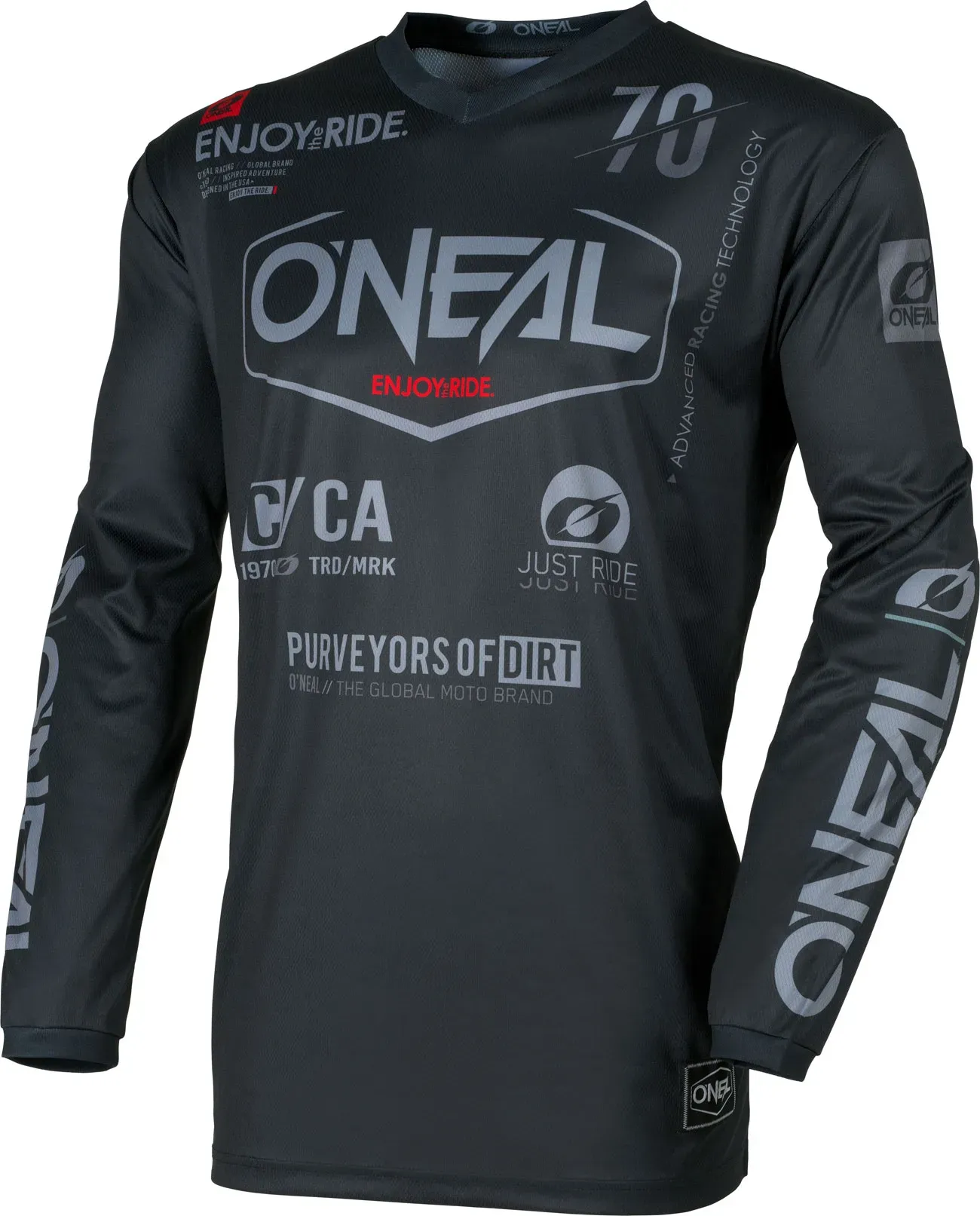 ONeal Element Brand S26, maillot - Noir/Gris - S