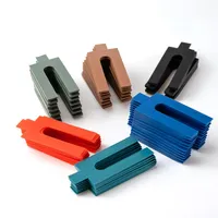Relaxdays Abstandshalter, 144er Set, Kunststoff, 6 Größen, 1–6 mm,