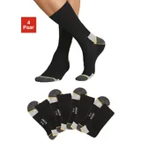 John Devin Arbeitssocken in 4x schwarz | Gr. 47-48,
