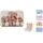 jenard Jenard® Brotdose, Bento Box, Lunch Box, Vesper Box für Kinder mit Fächern, auslaufsicher, spülmaschinenfest, kindgerecht und BPA-Frei, 2 verschiedene Ausführungen im Skandi Design (Creme/Wald)