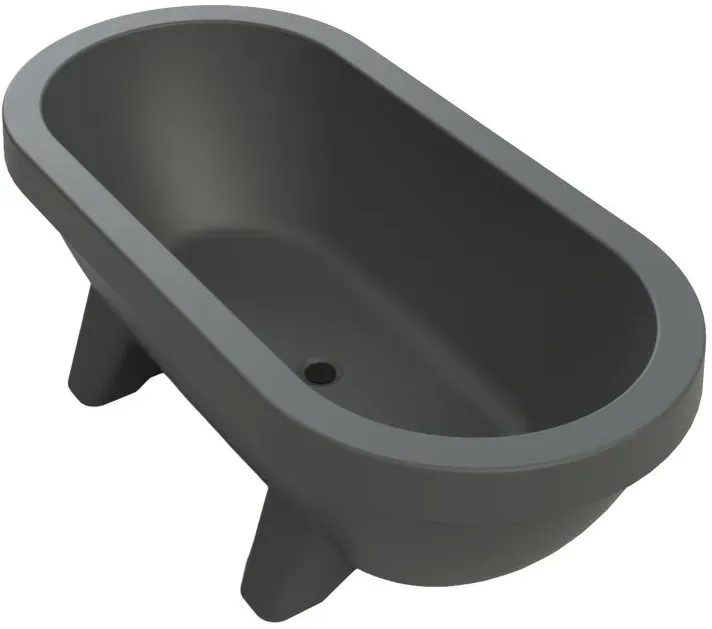 Riho Gartentub freistehende Gartenbadewanne - schwarz matt