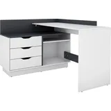 byLIVING Belfast Breite 129 cm, weiß/anthrazit
