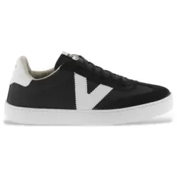 Victoria für Damen. 1126193 Berlin Leder Sneakers schwarz (36), Wohnung, Schnürsenkel, Lässig