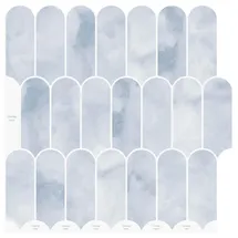 vidaXL Federfliese Himmelblau 30 x 30 cm 50 St.