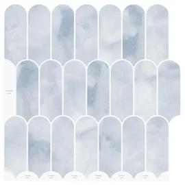 vidaXL Federfliese Himmelblau 30 x 30 cm 50 St.