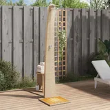 vidaXL Gartendusche Beige 55x60x224 cm Poly Rattan und Akazienholz