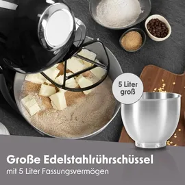 GOURMETmaxx Küchenmaschine schwarz
