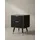 KADIMA DESIGN Nachtschrank 43,5 x 39 x 56 cm Schwarz/Eiche