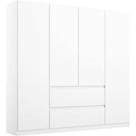 Rauch Drehtürenschrank »Kleiderschrank Schrank Garderobe Wäscheschrank NIDDA mit moderner«, griffloser Front sowie Push-to-Open Funktion MADE IN GERMANY, weiß