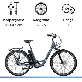 Zündapp Z517 2023 28 Zoll RH 48 cm Damen grau