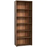 Forte Tempra Standregal 73,7 x 34,8 x 197,5 cm Braun