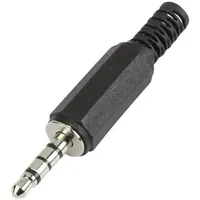 TRU Components 595196 Klinken-Steckverbinder 3.5mm Stecker, gerade Polzahl: 4