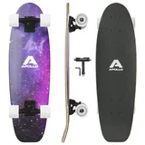 Apollo Midi Cruiser Mini-Longboard violett|SCHWARZ 27"
