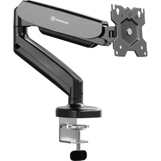 ONKRON Monitor Halterung Bildschirmhalterung 1 Monitor schwenkbar für 13-32 Zoll Bildschirme bis zu 8kg max VESA 100x100 Tischhalterung Schwarz