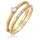 Elli Ring 925 Sterling Silber in Gold | Gr.: 54