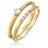 Elli Ring 925 Sterling Silber in Gold | Gr.: 54